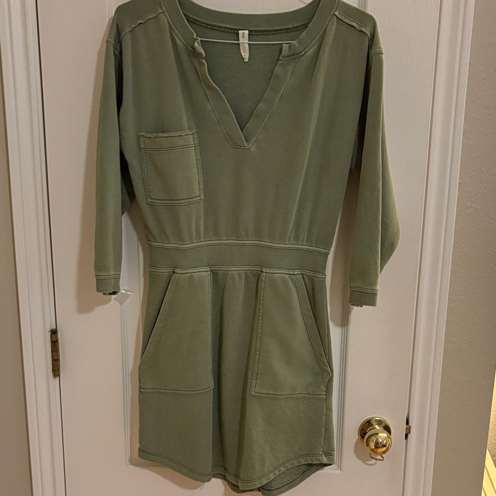 Anthropologie Daily Practice V-Neck Dress with Pockets